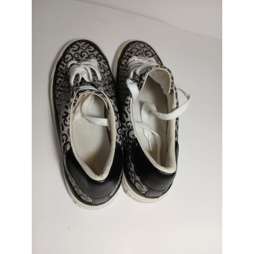 GBG GUESS Women's Signature Brown Blue Sneakers Low Top Lace Up 7.5 GGMEEKIE - Picture 4 of 7